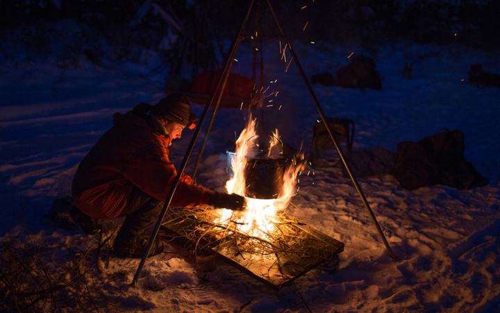 learn to winter camp in the boundary waters